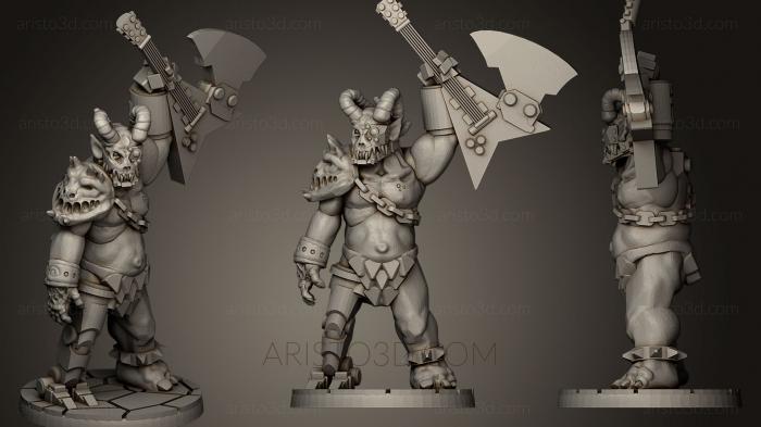 Figurines heroes, monsters and demons (STKM_0488) 3D model for CNC machine